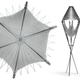 Illustration for article titled This Folding Origami Grill Has a Metal Mesh Hammock For Firewood